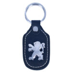 Брелок шкіряний простий PEUGEOT