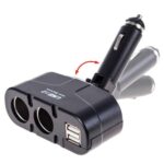 Подовжувач прикурювача VOIN 2 виходи+2USB 1500mA/запобіг (WF-0668/003) - Зображення 3