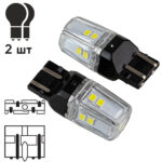Лампа PULSO/габаритні/LED 7443/W3x16q/12SMD-2835/2контакта/9-36v/550/100lm/WHITE - Зображення 4