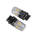 Лампа PULSO/габаритні/LED 3156/W2.5x16q/12SMD-2835/1контакт/9-36v/400lm/AMBER - Зображення 2