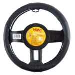 Чохол на кермо VLOD-L2031 BK/RD M чорн-черв/БО/перф/шкіра - Зображення 2