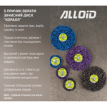 Круг зачисний "корал"з тримачем для дриля 100мм (синій), Alloid - Зображення 9