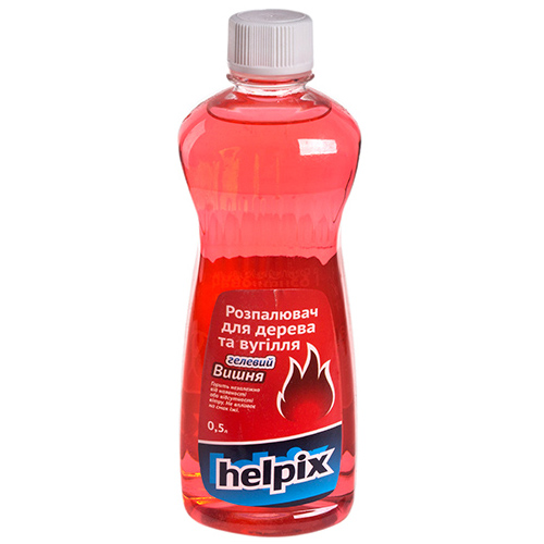 Розпалювач для дерева та вугілля HELPIX 500 мл (гелевий) ВИШНЯ
