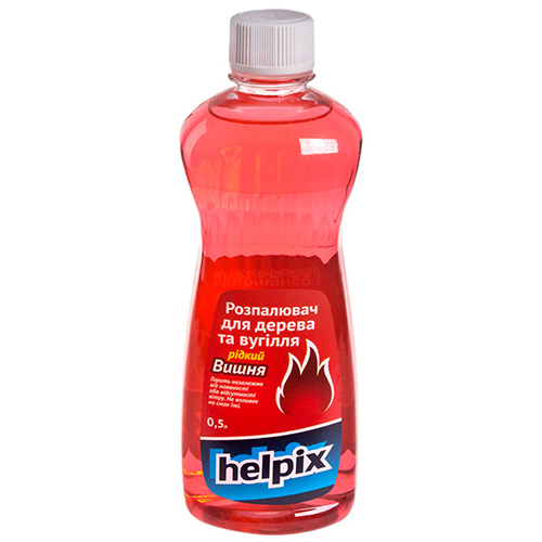 17344 Розпалювач для дерева та вугілля HELPIX 500 мл (рідкий) ВИШНЯ - Зображення 1
