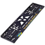 Автомобiльна рамка пiд номер "УКРАЇНА" золото - Зображення 4