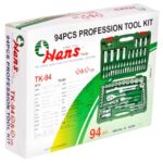 Набір торц. головок професійний 1/4"DR4-14мм та 1/2"DR10-32 мм,94 предм(TK-94) HANS - Зображення 9