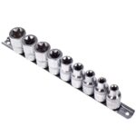 Набір торцевих головок зовнішній торкс 1/2"DR Е10-Е24, 9предмблистер (46410-9C) HANS - Зображення 3