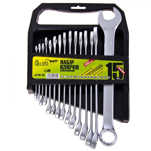 18753 Набір ключів комбінованих. 15 предметів Alloid (спеццiна) - Зображення 1
