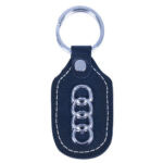 Брелок шкіряний простий AUDI вертикальний