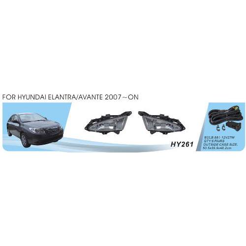 Фари дод. модель Hyundai Elantra/2006-11/HY-261/881-12V27W/ел.проводка