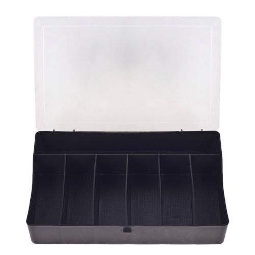 Органайзер для метизів 7 відділів 204×141×34 мм чорний