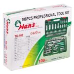 Набір торц. головок професійний 1/4"DR4-14мм та 1/2"DR10-32 мм,108 предм (TK-108) HANS - Зображення 8