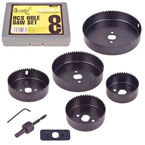 Набір корончастих фрез по дереву 8 предм (64, 76, 89, 102, 127мм) Alloid