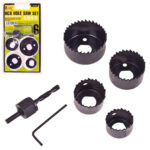 Набір корончастих фрез по дереву 6 предм (32, 38, 44, 54мм) Alloid