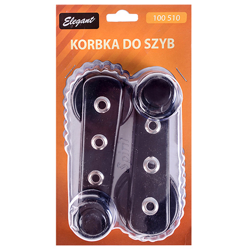 34641 Ручки віконні ELEGANT чорні (к-т 2 шт.) - Зображення 1