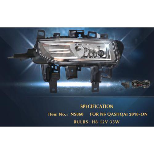 Фари дод. модель Nissan Qashqai 2017-21/NS-860/H8-12v35W/ел.проводка