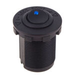 Кнопка врізна в планку 12V 20А BLUE