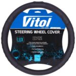 Чохол на кермо B 401 M чорн/БО/перф./шкіра