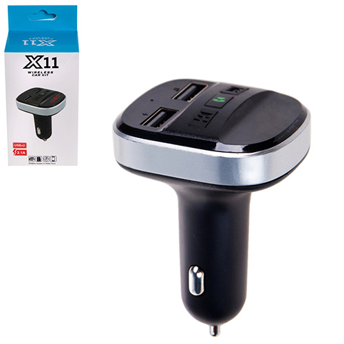 41936 Модулятор FM 5в1 X11 12-24v 2USB 5V-2.1A TF card BT - Зображення 1