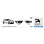 Протитуманні фари DLAA JP-141 Jeep Compass 2017+ H8 12V 35W з проводкою