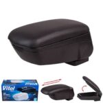 Підлокітник автомобільний Vitol HJ48018B чорний, еко-шкіра, з відсіком