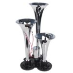 Сигнал повітряний CA-10377/Еlephant/CIKADA 3-дудки метал 12V/24V - Зображення 6