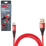 Кабель VOIN CC-4201M RD USB - Micro USB 3А, 1m, red (швидка зарядка/передача даних)