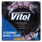 Чохол на кермо VLOD-F95 BK/MRN M чорн./ка шт./БО