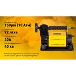 Компресор "T-max" 30A/150psi/72L/min/ клеми/шланг - Зображення 4