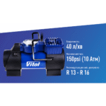 Компресор "ViTOL" K-60 150psi/15Amp/40л/Лiхтар/прикурювач - Зображення 4