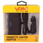 Розгалужувач (подовжувач) прикурювача VOIN 2 виходи +2USB 2400mA 12/24V SC-2004L дріт - Зображення 2