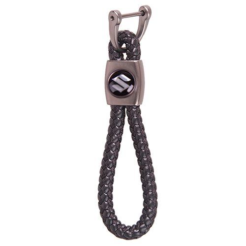 Брелок шкір. зам.  плетений зі скобою CN SUZUKI