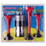 Сигнал повітряний SL-A1015 3 дудки пластик червоні 12V