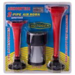 Сигнал повітряний SL-A1014 2 дудки пластик червоні 12V