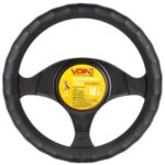 Чохол на кермо VLOD-L06 BK S чорний/БО/шкіра один шов