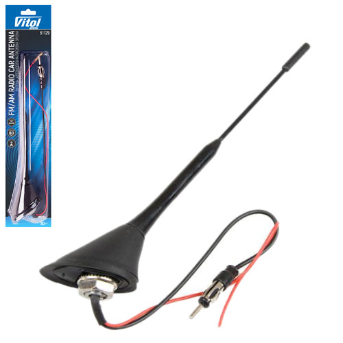 Антена врізна в дах 61129/з нахилом-58°/активна/блістер