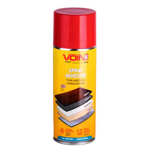 Клей універсальний аерозольний VOIN для внутрішніх поверхонь, 400 мл Клей універсальний аерозольний VOIN для внутрішніх робіт 400 мл