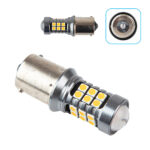 Лампа PULSO/габаритна/LED 1156/24+3SMD-3030/12-24v/2w/400lm Yellow - Зображення 2