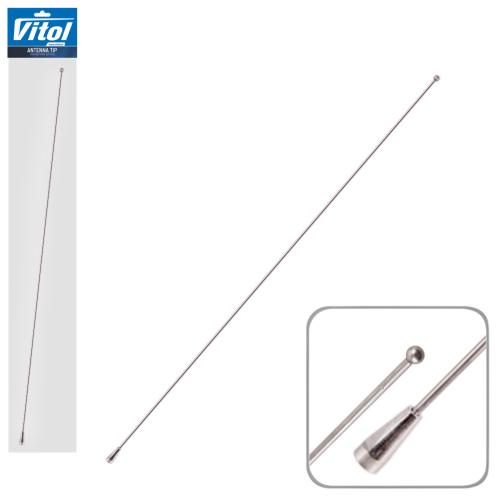 458645 Антена/наконечник 61148 L-0,8м/М6,0х1,0мм+адаптер M6/M5/кульок - Зображення 1