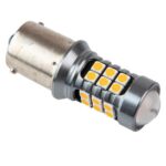 Лампа PULSO/габаритна/LED 1156/24+3SMD-3030/12-24v/2w/400lm Yellow - Зображення 3