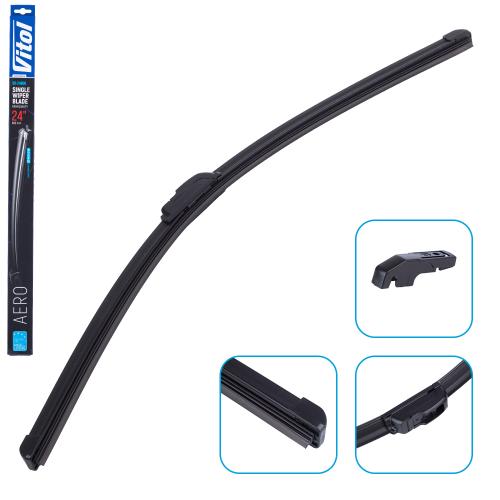 Щітка склоочищувача VITOL AERO 24" 600 мм безкаркасна