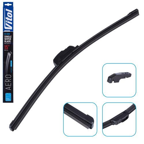 Щітка склоочищувача VITOL AERO 15″ (380 мм) безкаркасна