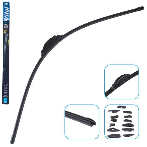 Щітка склоочищувача VITOL ULTRA 30″ (750 мм) безкаркасна