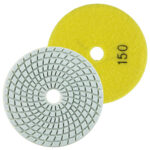 Круг алмазний шліфувальний на липучці 100 мм, зерно 150, Alloid