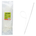 Хомут пластиковий Alloid 4.8 х 250 100 шт./уп. білий