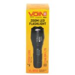 Ліхтарик ручний VOIN VL-8012, LED T6, 300Lm, зум, алюміній, 1х18650 или 3хААА (не в комплекті) - Зображення 3