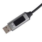 Кабель VOIN CC-3201C GY, USB-Type C 3А, 1m, grey з дисплеєм - Зображення 3