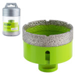 Свердло корончате алмазне по кераміці 68мм, для КШМ М14х2мм Alloid