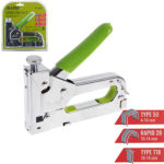 Степлер будівельний Alloid 3 в 1 хромований, 600 скоб