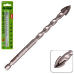 Свердло по склу та кераміці QUADRO 10мм, хвостовик HEX 1/4" Alloid, L= 120mm